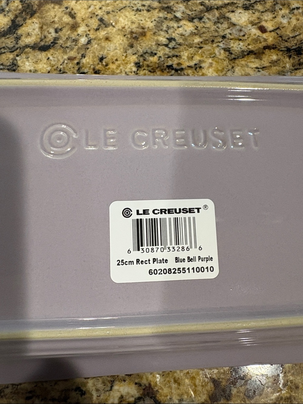 Le Creuset Rectangular Serving Platter with Pinch Bowl, Blue Bell Purple - Picture 13 of 16